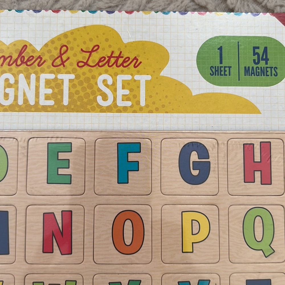Number and Letter magnet set, 54 magnets 
New in sealed packaging - Picture 3 of 16
